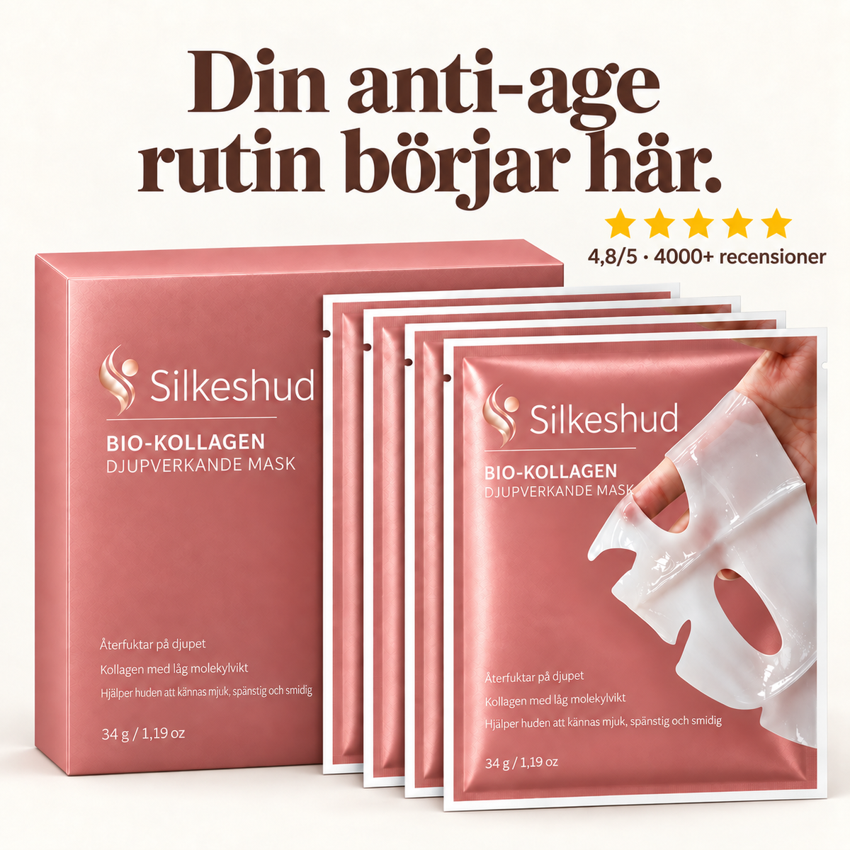 Silkeshud Glow – Overnight Kollagenmask