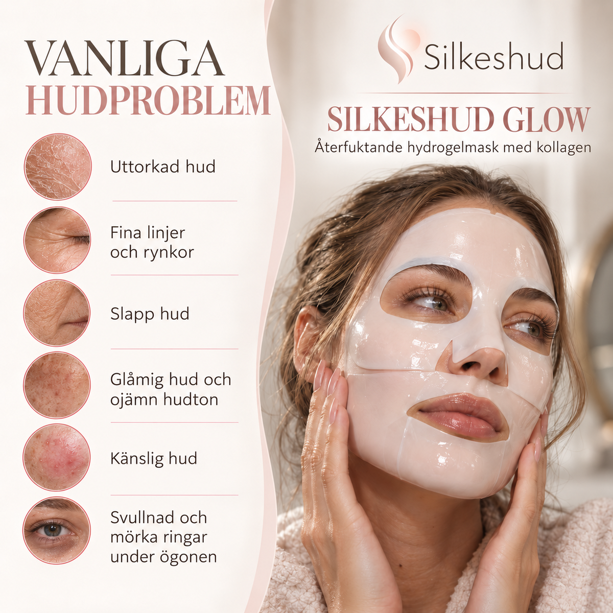 Silkeshud Glow – Overnight Kollagenmask