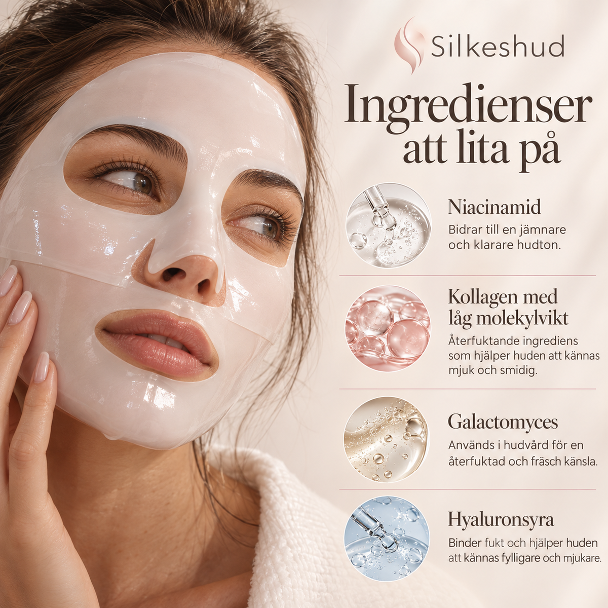 Silkeshud Glow – Overnight Kollagenmask